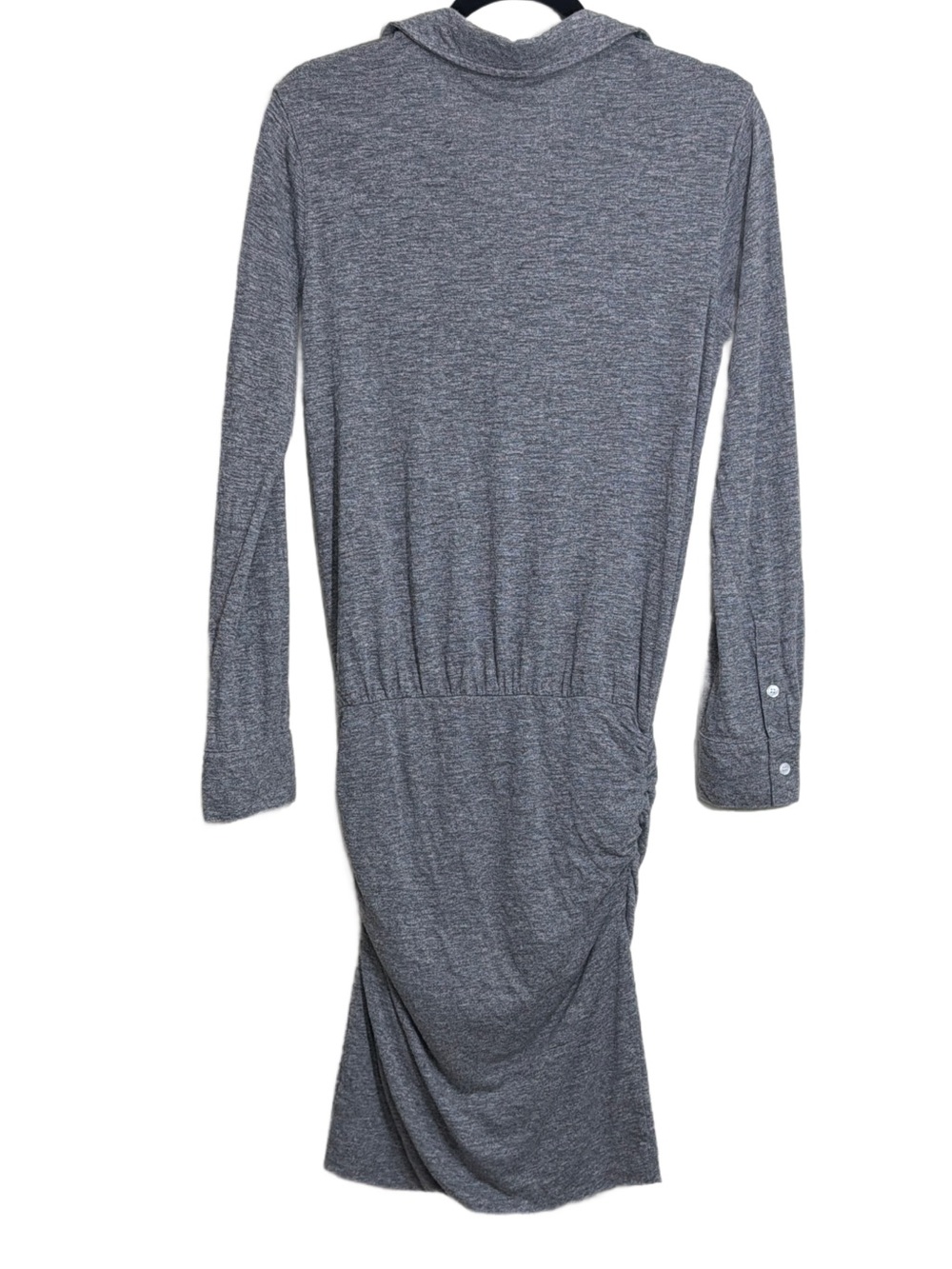 Monrow Grey Long-Sleeve Shirt Dress - Picture 3 of 11